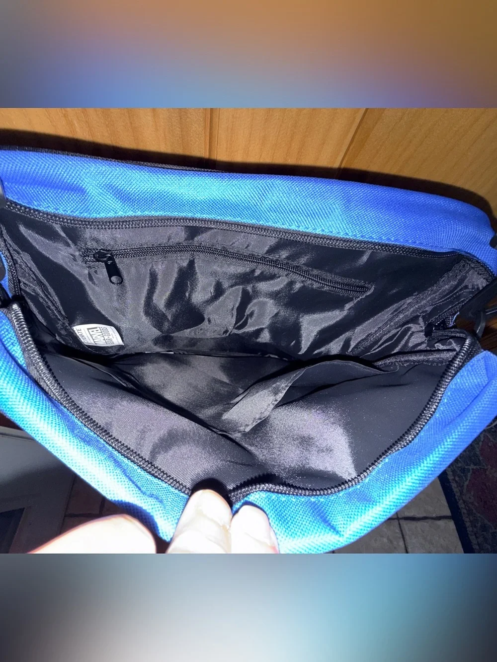 NWOT Loot Crate Blue & Yellow Xavier's School Messenger Bag -14.5x13x4